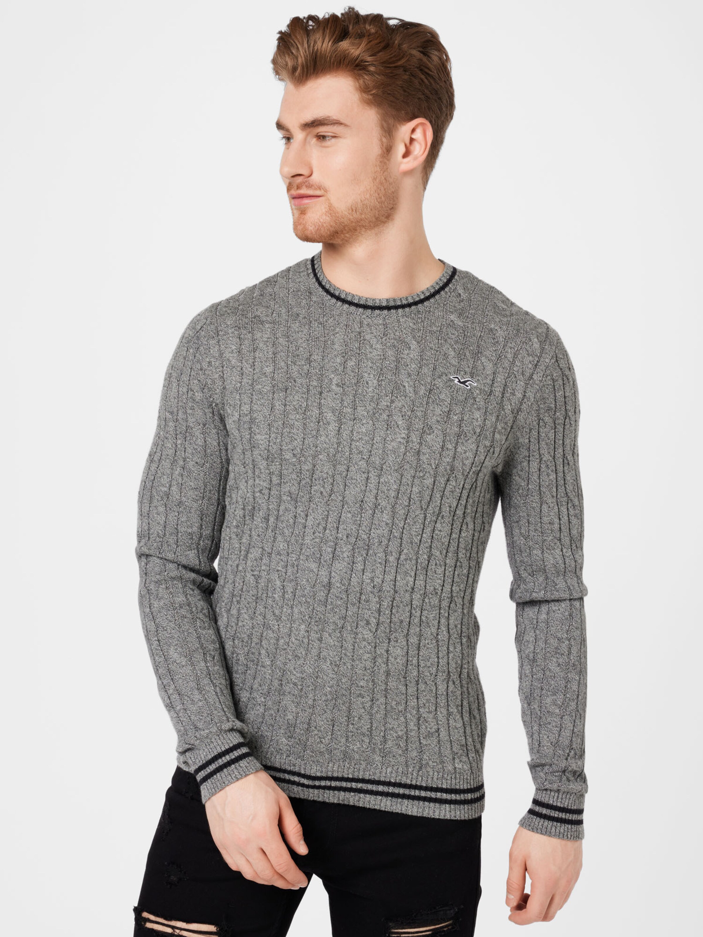 Männer Pullover & Strick HOLLISTER Pullover in Graumeliert - SO52766 Männer Pullover & Strick HOLLISTER Pullover in Graumeliert - SO52766