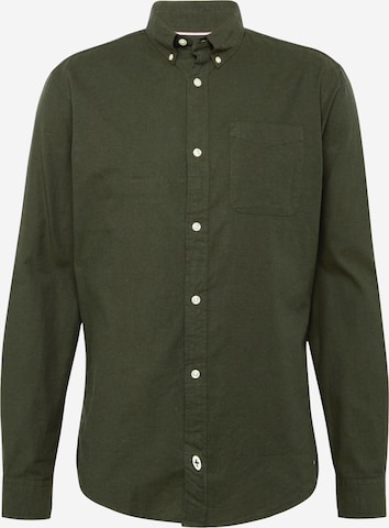 JACK & JONES Слим Рубашка 'CLASSIC' в Зеленый: спереди