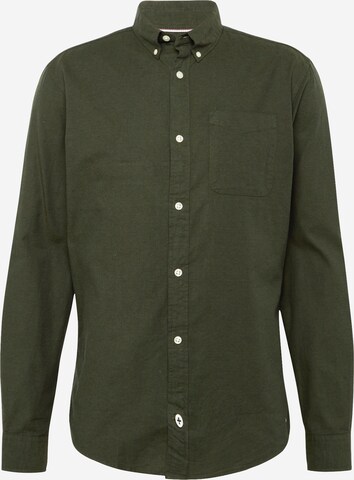 Coupe slim Chemise 'CLASSIC' JACK & JONES en vert : devant