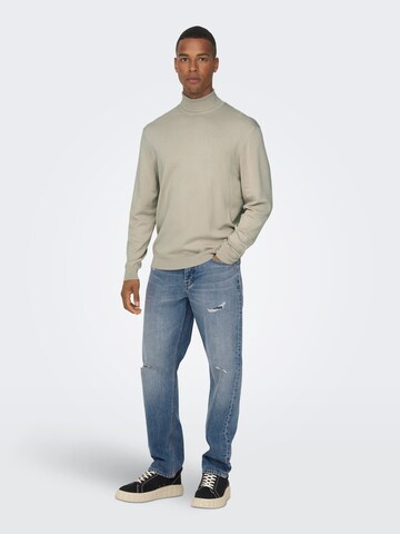 Only & Sons Pullover in Grau