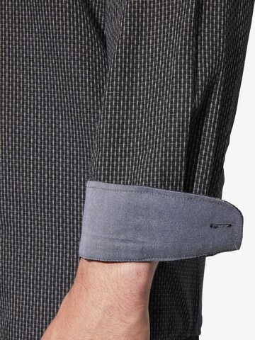 Charles Colby Comfort fit Button Up Shirt 'Duke Cyrerty' in Grey