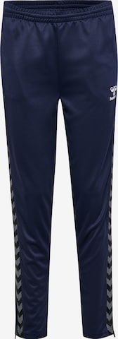 Hummel Workout Pants 'AUTHENTIC PL' in Blue: front