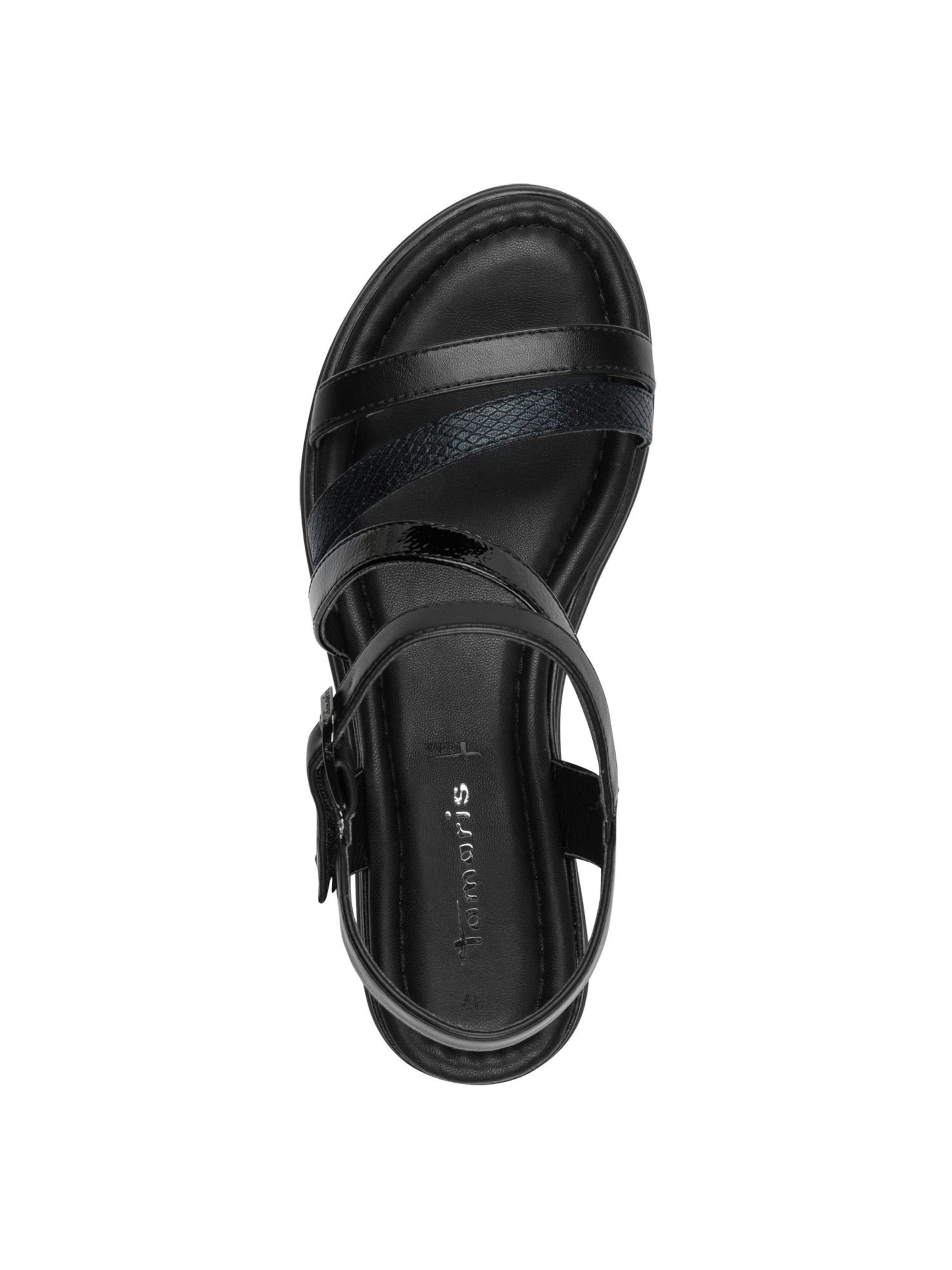 Sandales à lanières Tamaris en noir