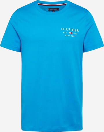 TOMMY HILFIGER Shirt 'BRAND LOVE' in Blauw: voorkant