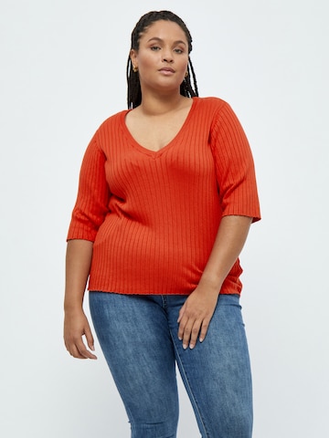 Peppercorn Trui 'Tana' in Oranje: voorkant