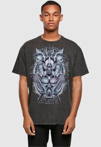 T-Shirt 'Aquaman - Ocean Master Crest' ABSOLUTE CULT en noir : devant