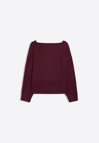Pull-over Bershka en rouge