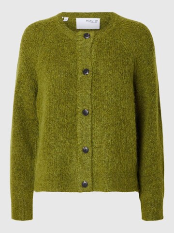 Cardigan SELECTED en vert