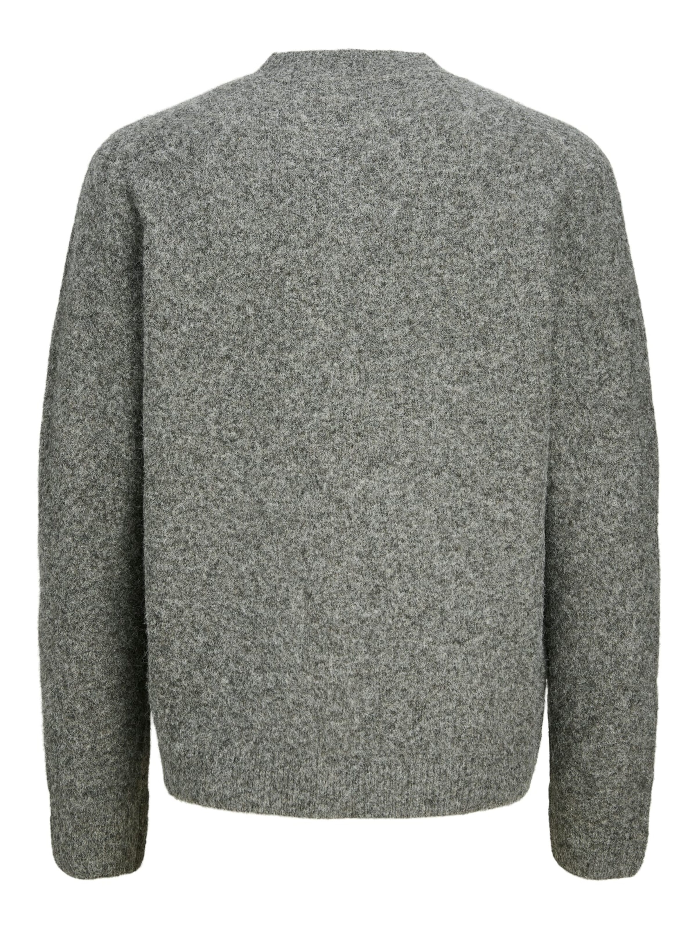 JACK & JONES Gebreid vest 'Simon' in Grijs