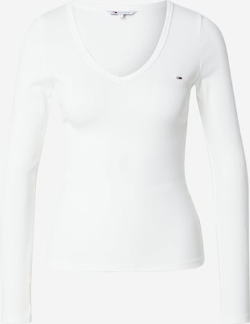 Maglietta 'Essential' di Tommy Jeans in bianco: frontale
