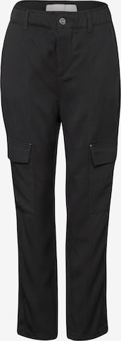 STREET ONE Cargo Pants in Black: front