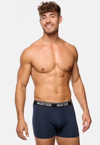 INDICODE JEANS Boxer shorts ' Milano ' in Blue: front