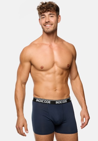 INDICODE JEANS Boxer shorts ' Milano ' in Blue: front