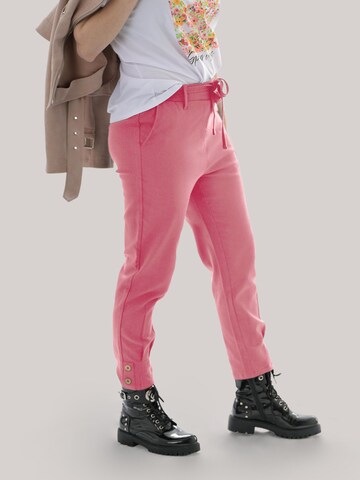 LEAFLETIC Regular Trousers 'Leafletic Women’s Long Length Trousers' in Pink