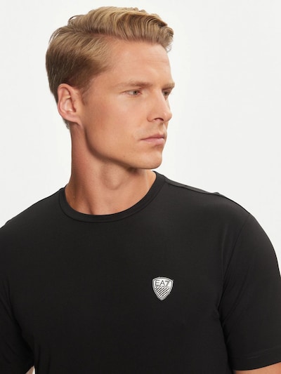 Emporio Armani Camiseta térmica en negro, Vista del producto