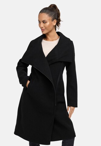 Cappotto di mezza stagione 'Samtrose' di NAVAHOO in nero: frontale
