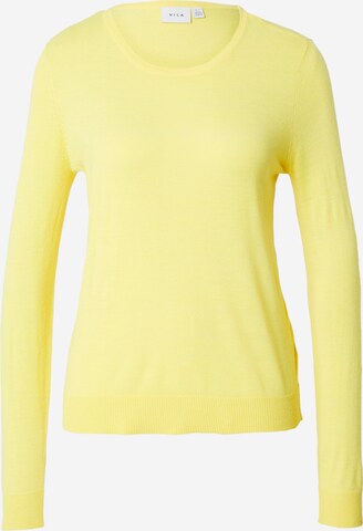 VILA Sweater 'ABELLA' in Yellow: front