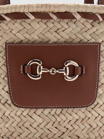 MANGO Shopper 'Cies' in Beige