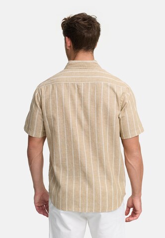 INDICODE JEANS Regular fit Overhemd ' INTrypper ' in Beige