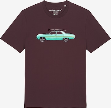 Watapparel Shirt 'Surf Car' in Red: front