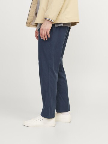 Jack & Jones Plus Tapered Trousers in Blue