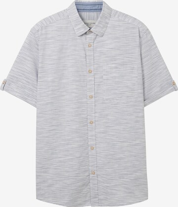 TOM TAILOR Regular fit Button Up Shirt in Grey: front