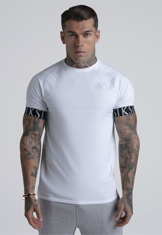 SikSilk Koszulka w kolorze biały: przód