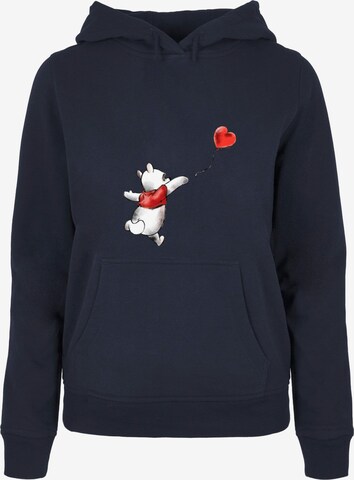 ABSOLUTE CULT Sweatshirt 'Winnie The Pooh - Balloon' in Blauw: voorkant