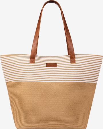 Roeckl Beach Bag 'Paloma' in Beige: front