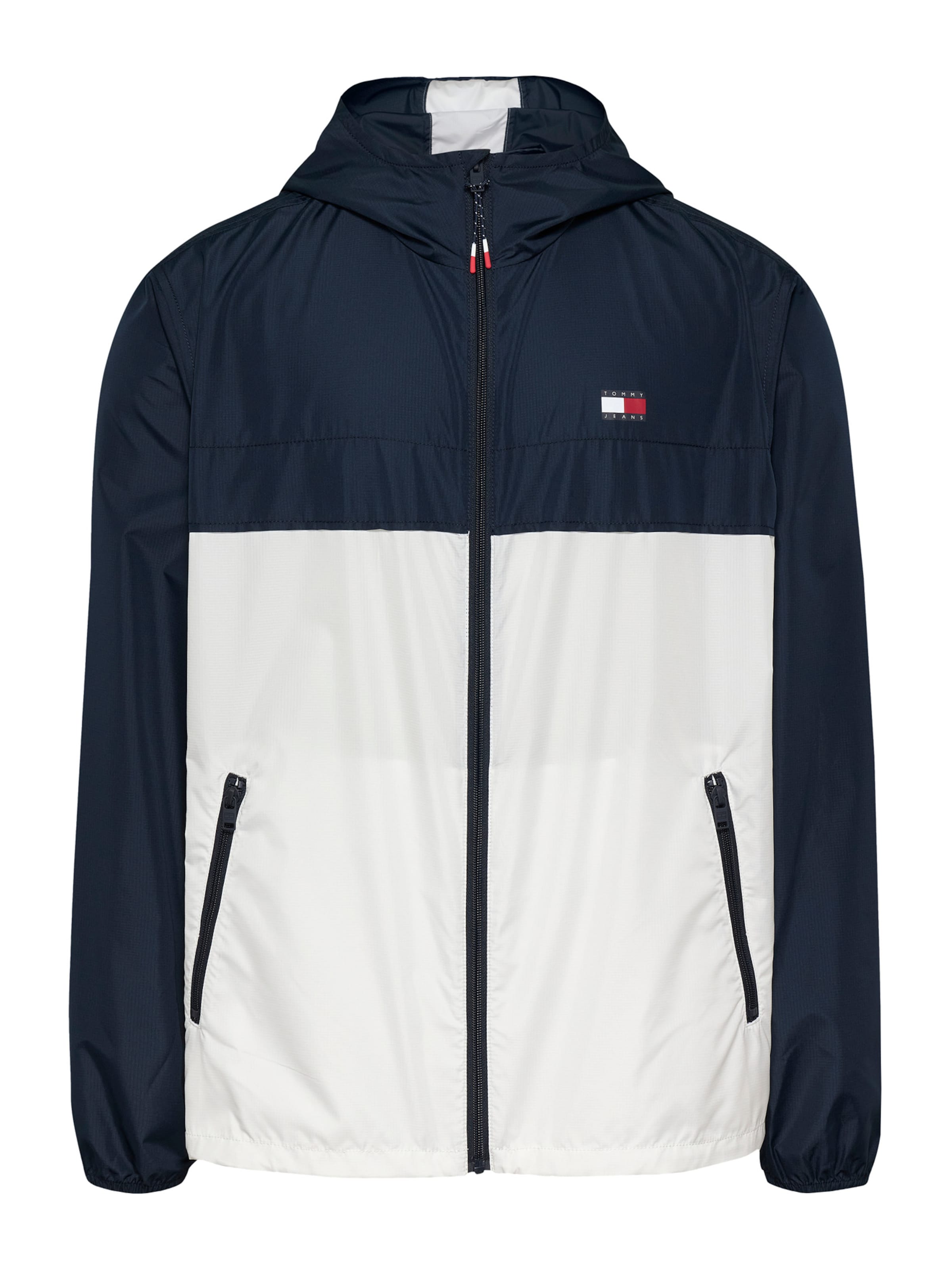 Tommy Jeans Φθινοπωρινό και ανοιξιάτικο μπουφάν 'CHICAGO' σε μπλε: μπροστά