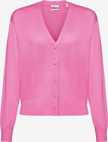 ESPRIT Knit Cardigan in Pink: front