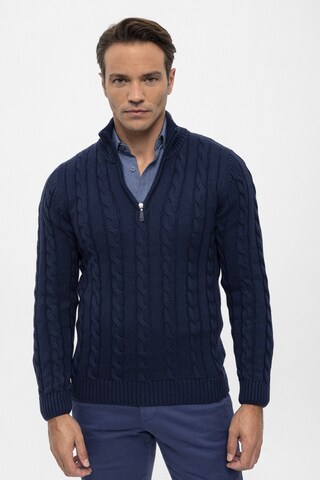 Pull-over Felix Hardy en bleu : devant