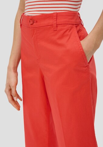 s.Oliver Wide leg Pleated Pants in Orange