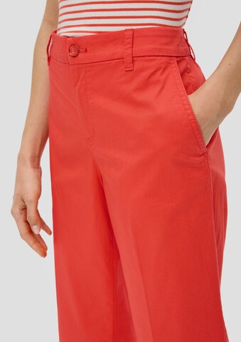 s.Oliver Loosefit Bügelfaltenhose in Orange