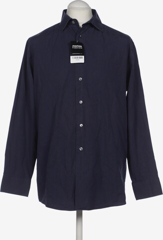 Calvin Klein Button Up Shirt in L in Blue: front