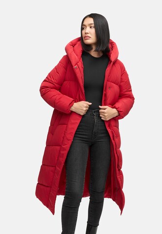 NAVAHOO Winter coat 'Eisblick 14' in Red: front