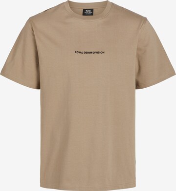 JACK & JONES T-Shirt 'GUS' in Beige: predná strana