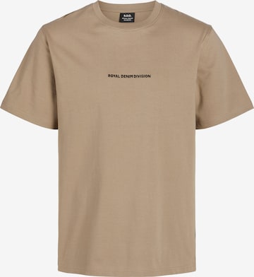 T-Shirt 'GUS' JACK & JONES en beige : devant