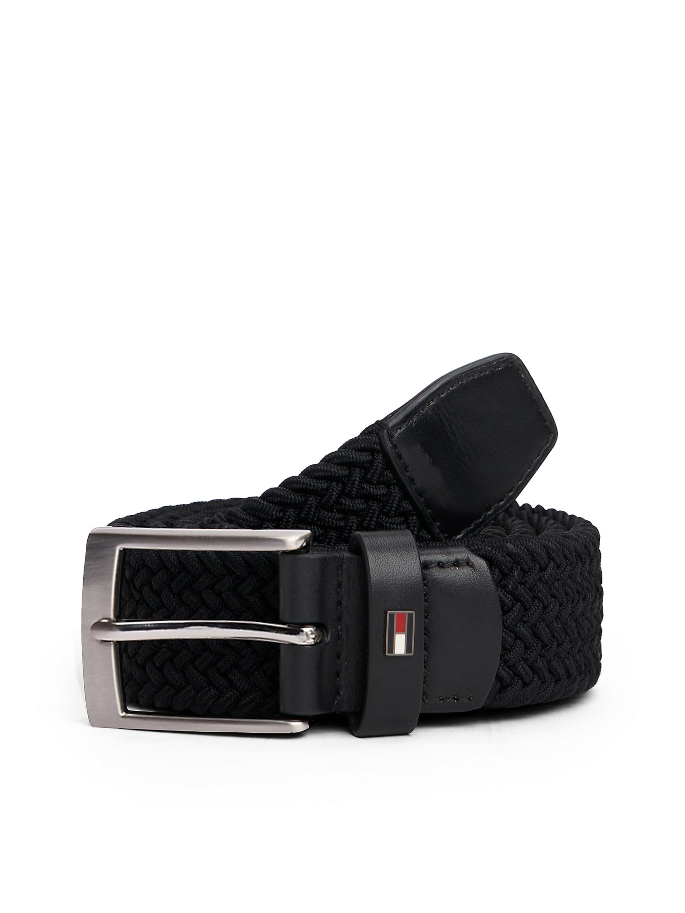 TOMMY HILFIGER Belt 'ADAN' in Black: front
