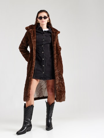 GUESS JEANS Рокля тип риза в черно