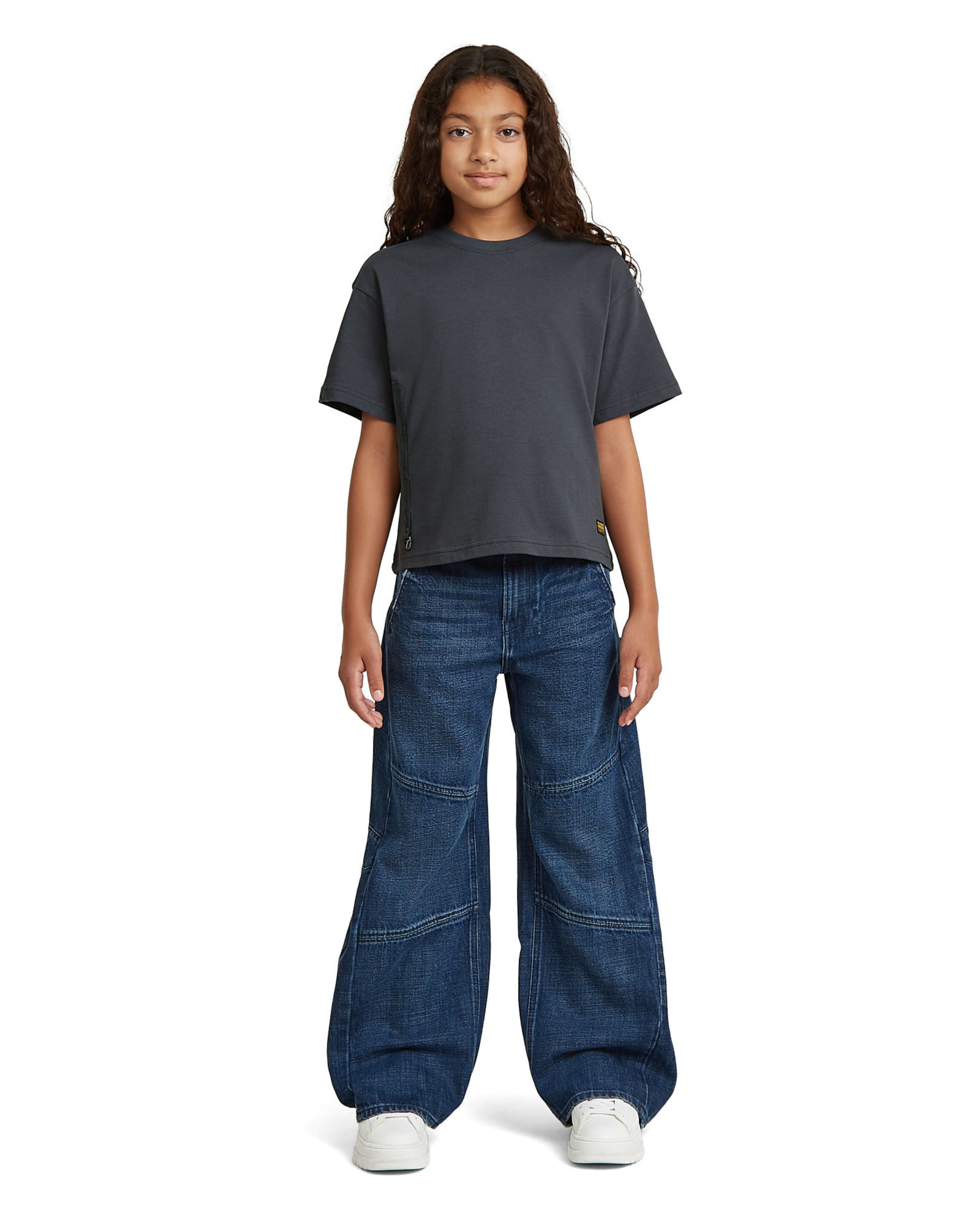 G-STAR Loosefit Jeans 'Girls Bowey Extreme Carpenter Jeans' in Blauw