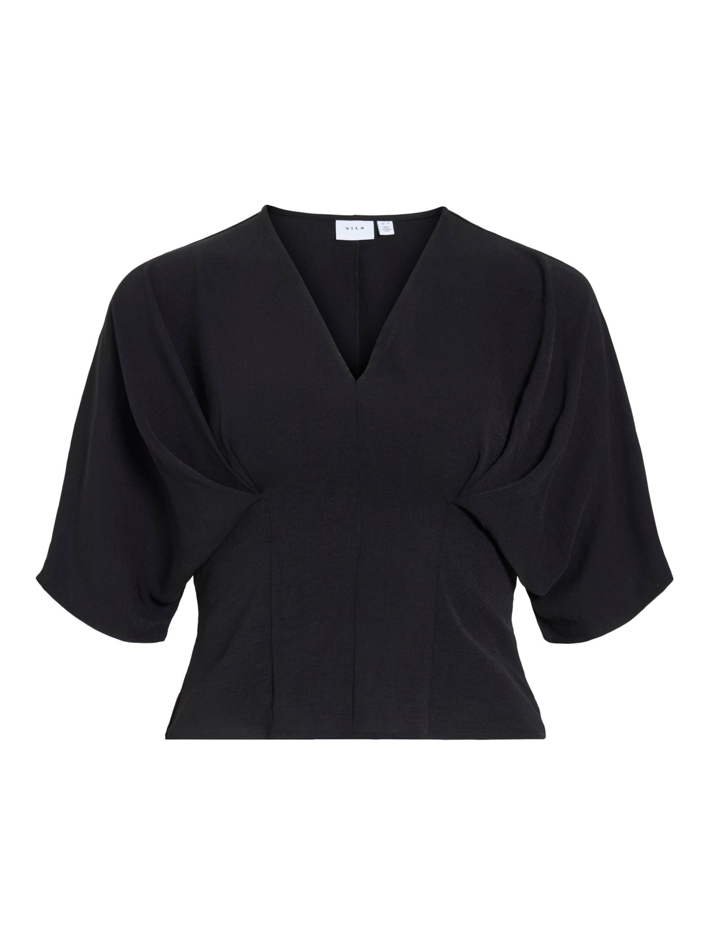 VILA Top 'VIRella' in Zwart: voorkant