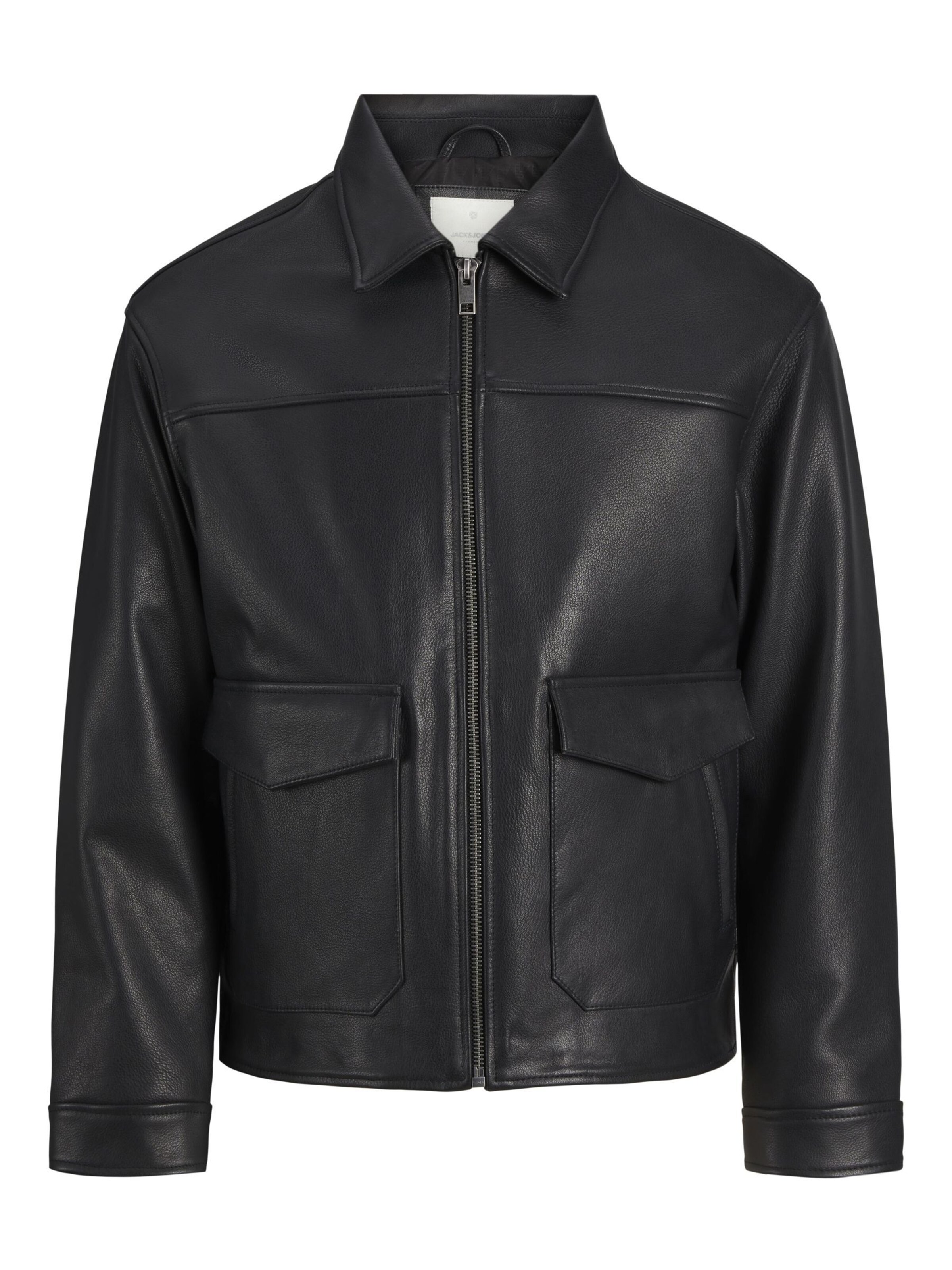 JACK & JONES Tussenjas 'JPRCCWALLACE' in Zwart: voorkant