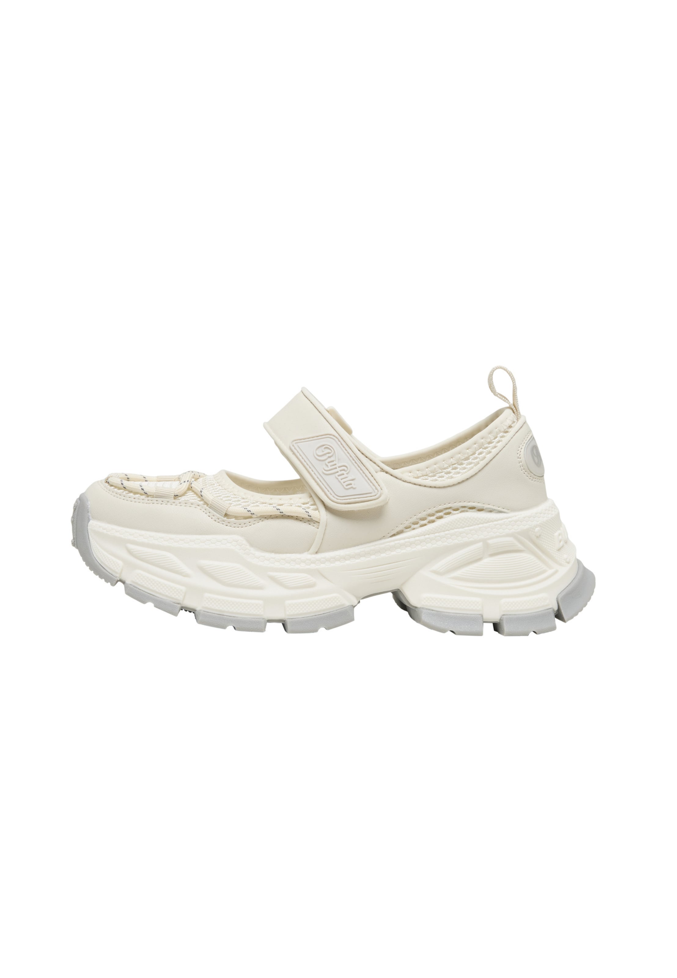 BUFFALO Balerinka z rzemykiem 'SATURN ' w kolorze biały: przód