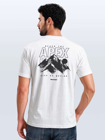 Neverless Shirt 'Apex mountain' in White