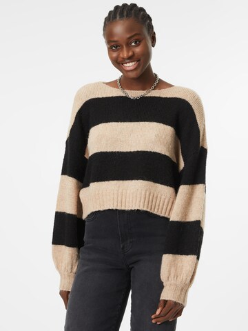 ONLY Sweater 'AYA' in Beige: front