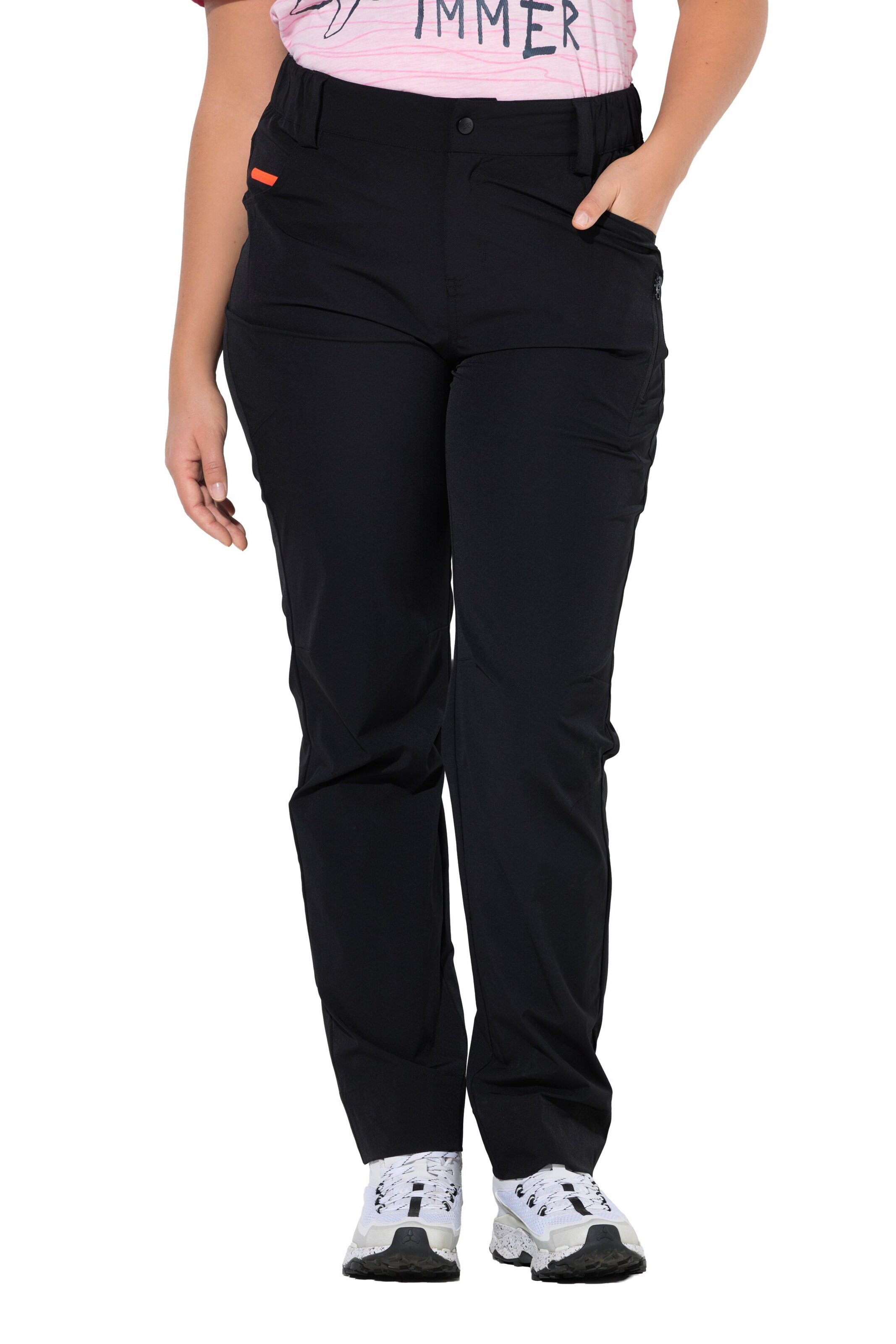 LAURASØN Regular Functionele broek in Zwart: voorkant