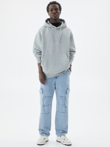 Loosefit Jeans cargo Pull&Bear en bleu : devant