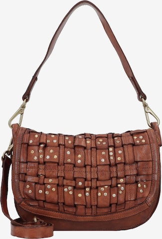 Sac bandoulière Campomaggi en marron : devant