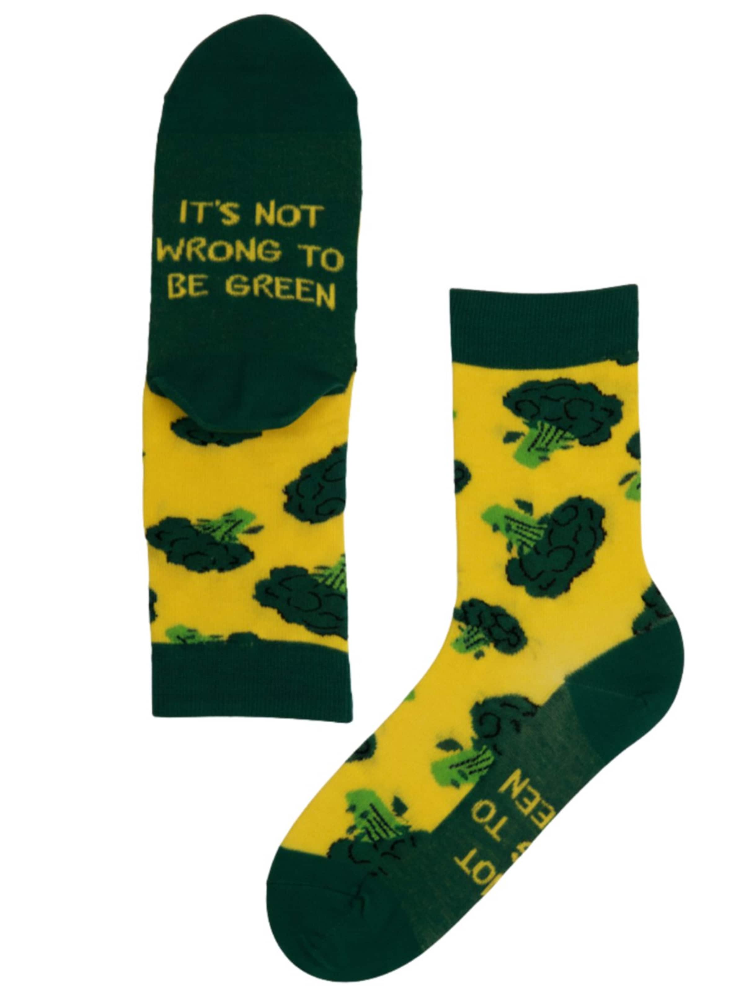 Sokisahtel Socken‌ in Gelb: Vorderseite